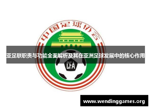 亚足联职责与功能全面解析及其在亚洲足球发展中的核心作用